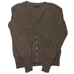 Banana Republic brown shimmery cardigan size M *